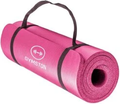 Fitnessmat Inclusief Draagtas En Extra Draagriem - 183 Cm X 61 Cm X 1.5 Cm - Roze