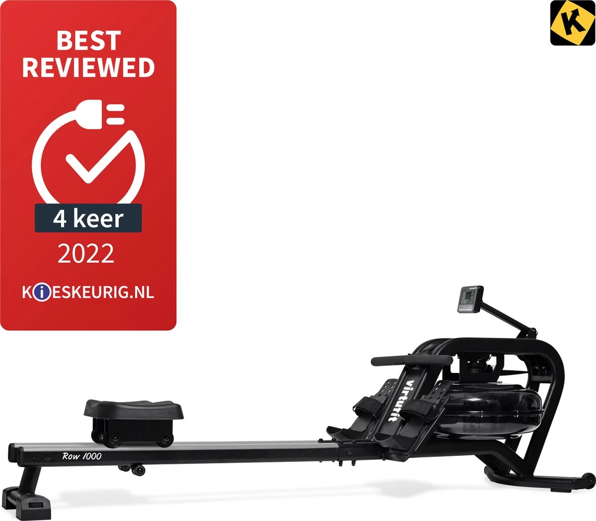 Roeitrainer - VirtuFit Pro Water Resistance Row 1000 Roeimachine - Hartslagfunctie - Inklapbaar 3 Roeitrainer - VirtuFit Pro Water Resistance Row 1000 Roeimachine - Hartslagfunctie - Inklapbaar