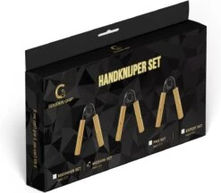 Gouden Grip Handknijpers Medium Set Level 2-4 (45-90kg) + GRATIS Griptraining E-book - Handtrainer - Handgrippers - Handknijper Fitness - Knijphalter - Onderarm Trainer - Handtrainers - Heavy Grip - Buigveer -Fit Gear Verkoop 1200x1051 2