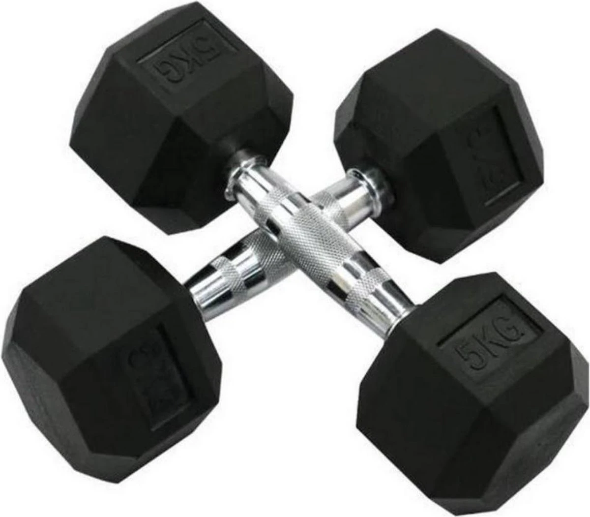Active Panther Hexa Dumbbell Set - Professionele Gewichten - Halterset - Gewichten - 2 X 5 Kg - 10 Kg Totaal 7 Active Panther Hexa Dumbbell Set - Professionele Gewichten - Halterset - Gewichten - 2 X 5 Kg - 10 Kg Totaal - Afbeelding 5