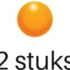 2 Stuks Stressbal Om Hand, Pols Of Onderarm Te Versterken - Oranje/Rood