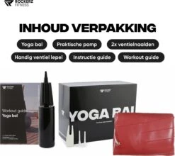 Rockerz Fitness® - Yoga Bal Inclusief Pomp - Pilates Bal - Fitness Bal - Zwangerschapsbal - Goede Houding Bij Het Thuiswerken - 65 Cm - Kleur: Rose Gold -Fit Gear Verkoop 1200x1071 3