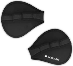 Navaris Universele Fitness Grip Pads - Handschoenen Geschikt Voor Powerlifting, Crossfit, Fitness En Bodybuilding - Geschikt Voor Alle Maten - Zwart