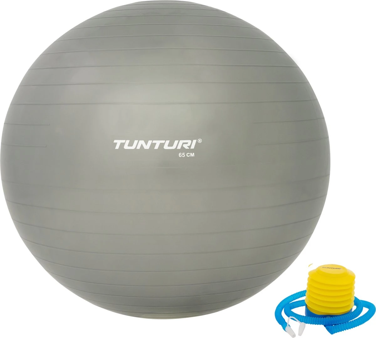 Tunturi Fitness Bal - Yoga Bal Inclusief Pomp - Pilates Bal - Zwangerschaps Bal - 65 Cm - Kleur: Zilver - Incl. Gratis Fitness App 3 Tunturi Fitness Bal - Yoga Bal Inclusief Pomp - Pilates Bal - Zwangerschaps Bal - 65 Cm - Kleur: Zilver - Incl. Gratis Fitness App