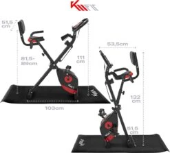 KM-Fit Hometrainer, Fitnessfiets, Opvouwbare Fitnessfiets, Tot 100kg -Fit Gear Verkoop 1200x1081