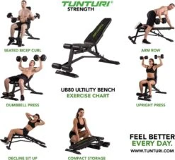 Tunturi UB80 Halterbank Verstelbaar - Fitnessbank Belastbaar Tot 200kg - Trainingsbank & Buikspierbank In één - Incl. Gratis Tunturi Training App 20 Tunturi UB80 Halterbank Verstelbaar - Fitnessbank Belastbaar Tot 200kg - Trainingsbank & Buikspierbank In één - Incl. Gratis Tunturi Training App -Fit Gear Verkoop 1200x1102 2