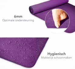 Eco Yoga Mat - Inclusief Draagriem - Fitness Mat Anti Slip - Extra Dik (6 Mm) - 183 X 61 X 0,6 Cm - Paars - Diverse Kleuren - Hoge Korting -Fit Gear Verkoop 1200x1108 4