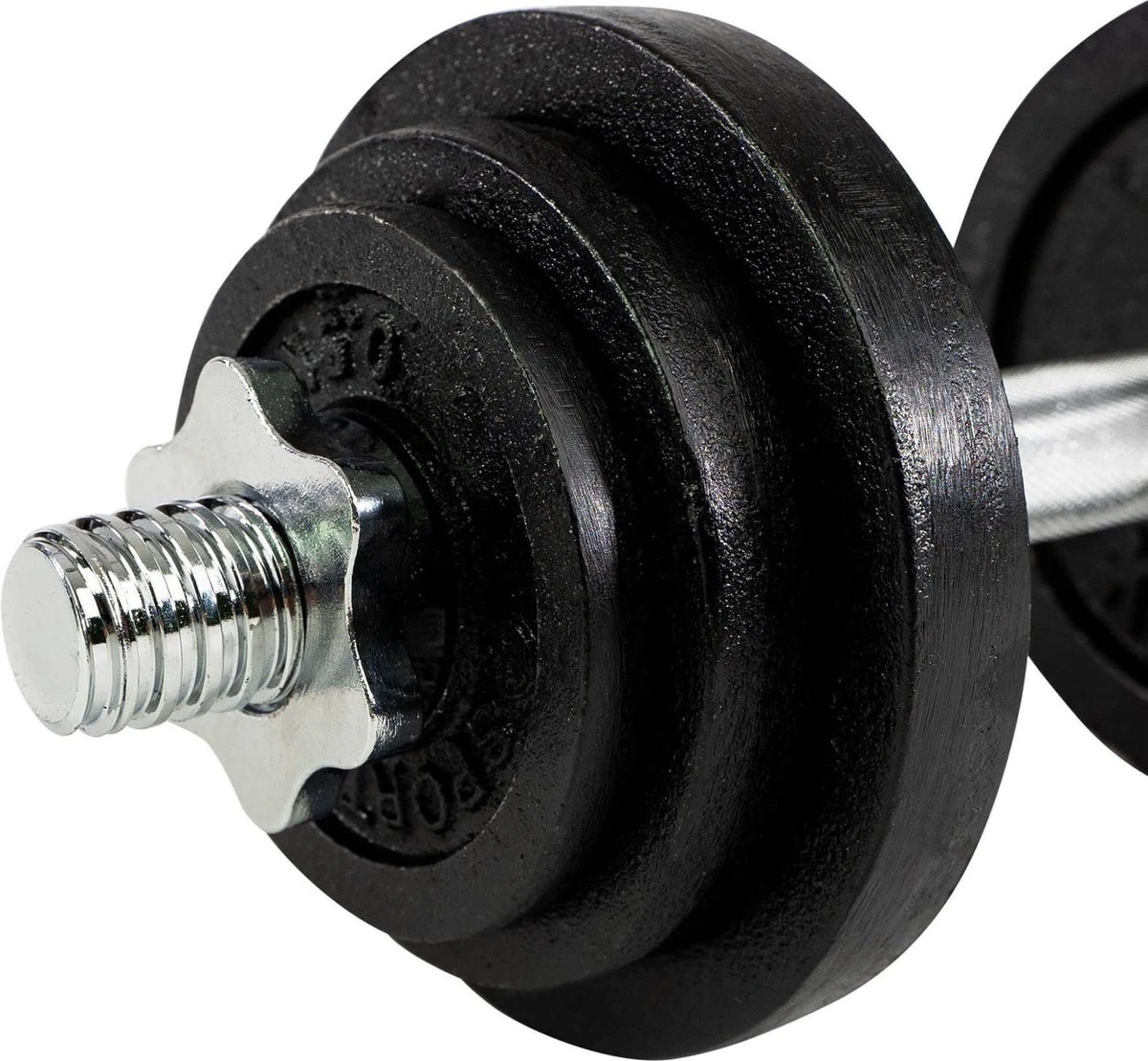 RS Sports Dumbellset - Halterset Met Gewichten - Totaal 20 Kg - 2 Stangen - Zwart 14 RS Sports Dumbellset - Halterset Met Gewichten - Totaal 20 Kg - 2 Stangen - Zwart - Afbeelding 12