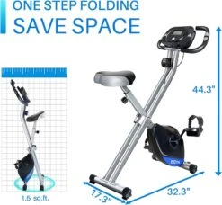 FOXSPORT X-Bike Hometrainer - Fitness Fiets Opvouwbaar - 8 Weerstandsniveaus - Ergometer - Polssensor - Trainingscomputer - Inklapbaar - 8 Standen - Max. 136 Kg 25 FOXSPORT X-Bike Hometrainer - Fitness Fiets Opvouwbaar - 8 Weerstandsniveaus - Ergometer - Polssensor - Trainingscomputer - Inklapbaar - 8 Standen - Max. 136 Kg -Fit Gear Verkoop 1200x1109