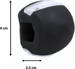 Merkloos Kaaklijn Trainer - Kaak Trainer - Jawline Trainer - Kaakspier Trainer - Jawline Exercise - Facial Toner - Kaaklijn Trainer - Kleur: Zwart -Fit Gear Verkoop 1200x1109 3