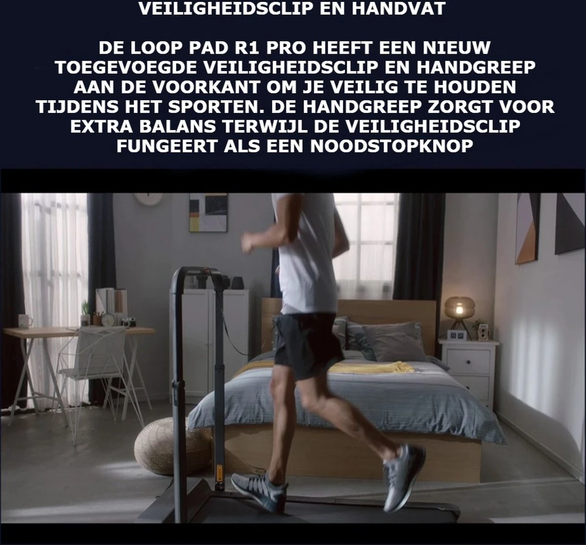 Walkingpad® Loopband - Loopband Inklapbaar - Loopbaan Fitness - Loopbaan Elektrisch - Verstelbare Loopsnelheid – 3 Controleer Mogelijkheden. 5 Walkingpad® Loopband - Loopband Inklapbaar - Loopbaan Fitness - Loopbaan Elektrisch - Verstelbare Loopsnelheid – 3 Controleer Mogelijkheden. - Afbeelding 3