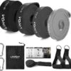 URBANKR8 – Professionele Fitnessbanden 4 Stuks Weerstandsbanden – GRIJS/ZWART UITVOERING - Elastische 100% Natuurlijk Latex -Fit Gear Verkoop 1200x1118 6