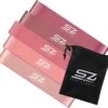 Senz Sports - Weerstandsbanden - Set Van 5 Resistance Banden - Fitness Elastiek - Incl. Opbergzak - Roze