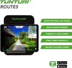 Tunturi Star Fit E100 HR I Plus Hometrainer - Ergometer - Fitnessfiets - Bluetooth - 21 Trainingsprogramma's - 16 Weerstandniveaus - Kleur: Zwart -Fit Gear Verkoop 1200x1134 2