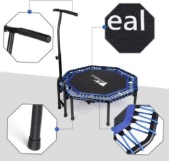 FOXSPORT Trampoline - Jump - Fitness - Volwassene Of Kindertrampoline - Fitness Trampoline Met Handvat - Mini Trampoline - Kleine Trampoline - Sport Trampoline - Inclusief Handgrip - Fitnesstrampolines - 119 Cm -Fit Gear Verkoop 1200x1136 6