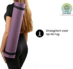 Eco Yoga Mat - Inclusief Draagriem - Fitness Mat Anti Slip - Extra Dik (6 Mm) - 183 X 61 X 0,6 Cm - Paars - Diverse Kleuren - Hoge Korting -Fit Gear Verkoop 1200x1138 6