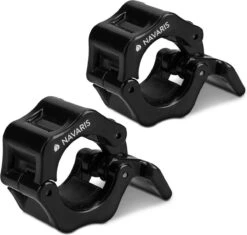 Navaris Halterstangsluiters- Lock Jaw Collar Set - 2x Barbell Sluiting - Halterstangsluiting - Sluitklemmen Voor Halterstangen
