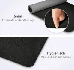 LifeGoods Yogamat - 61x183x0,6cm - Draagriem - Extra Dik - Zwart/Grijs -Fit Gear Verkoop 1200x1140 7