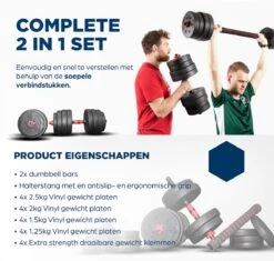 SOUTHWALL Dumbbells Set Verstelbaar Met Halterstang Tot 30kg – Verstelbare Halterset – Fitness Stang – Fitness Gewichten Set – Professionele 2-in-1 Dumbbellset – Gebruiksvriendelijk – Multifunctioneel – Dumbell Set 30 Kg – Rood/Zwart 13 SOUTHWALL Dumbbells Set Verstelbaar Met Halterstang Tot 30kg – Verstelbare Halterset – Fitness Stang – Fitness Gewichten Set – Professionele 2-in-1 Dumbbellset – Gebruiksvriendelijk – Multifunctioneel – Dumbell Set 30 Kg – Rood/Zwart -Fit Gear Verkoop 1200x1142 10