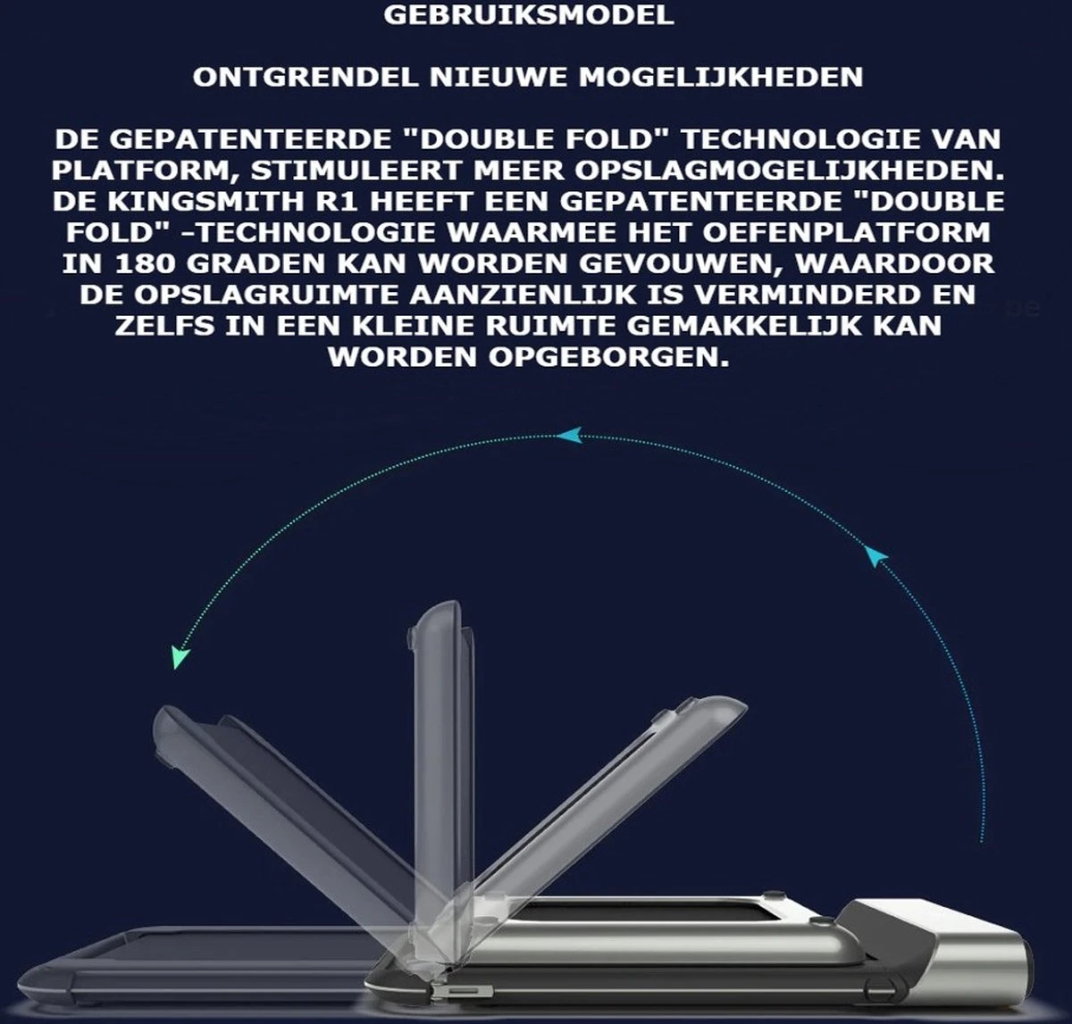 Walkingpad® Loopband - Loopband Inklapbaar - Loopbaan Fitness - Loopbaan Elektrisch - Verstelbare Loopsnelheid – 3 Controleer Mogelijkheden. 4 Walkingpad® Loopband - Loopband Inklapbaar - Loopbaan Fitness - Loopbaan Elektrisch - Verstelbare Loopsnelheid – 3 Controleer Mogelijkheden. - Afbeelding 2