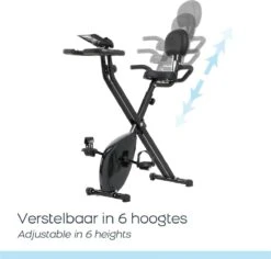 Orange Gym, X-bike Pro Cycle – Zwart - Opvouwbare Hometrainer – Incl. Rugsteun, 8 Weerstandsniveaus, LCD Monitor, Fiets -Fit Gear Verkoop 1200x1148 3