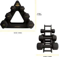 Tunturi Gewichten Centuri - Halterset - Dumbbell Set - Neopreen Dummbbells - 1 T/m 3kg - 3 Paar - Incl. Gratis Fitness App 13 Tunturi Gewichten Centuri - Halterset - Dumbbell Set - Neopreen Dummbbells - 1 T/m 3kg - 3 Paar - Incl. Gratis Fitness App -Fit Gear Verkoop 1200x1150 2