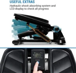 CAPITAL SPORTS Galaxy Step - Mini Stepper - Fitness Training Voor Thuis - LC Display - Inclusief Power Ropes - App Bediening - Blauw 12 CAPITAL SPORTS Galaxy Step - Mini Stepper - Fitness Training Voor Thuis - LC Display - Inclusief Power Ropes - App Bediening - Blauw -Fit Gear Verkoop 1200x1152 4