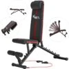 KM-Fit Multifunctionele Opvouwbare Gewichtsbank Full Body Workout Fitness Sport