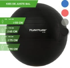Tunturi Fitness Bal - Yoga Bal Inclusief Pomp - Pilates Bal - Zwangerschaps Bal - 55 Cm - Kleur: Zwart - Incl. Gratis Fitness App 11 Tunturi Fitness Bal - Yoga Bal Inclusief Pomp - Pilates Bal - Zwangerschaps Bal - 55 Cm - Kleur: Zwart - Incl. Gratis Fitness App -Fit Gear Verkoop 1200x1155 11