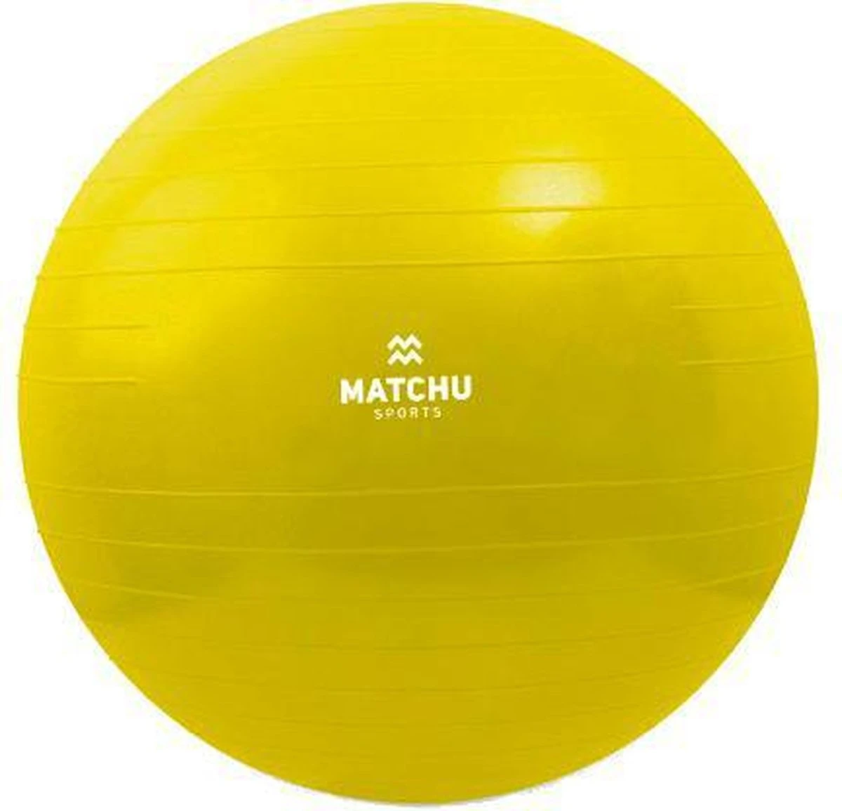 Matchu Sports - Fitness Bal - Ø 45 Cm - Gymbal - Zitbal - Inclusief Pomp - Geel 3 Matchu Sports - Fitness Bal - Ø 45 Cm - Gymbal - Zitbal - Inclusief Pomp - Geel