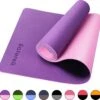 Saferell Antislip Yogamat - Paars - Gemaakt Van TPE Met Extra Dik (6mm) - Sportmat Fitness Mat Duurzaam Paars- Hypoallergene Yoga Mat Met Draagband - 183 Cm X 61 Cm X 0,6 Cm -Fit Gear Verkoop 1200x1159 9