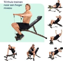 Vita5 Halterbank – Fitnessbank – Verstelbaar Met Rugleuning – Voor Gewichten – Incl. Weerstandsbanden En Beenhouder – Inklapbaar -Fit Gear Verkoop 1200x1160 7