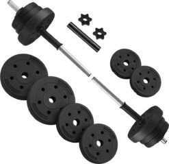 Hoppa! Halterset,verstelbare Kunststof Dumbbell Set, Met Aansluitende Stalen Buis, Halters, Dumbbell Set, 20 Kg/30 Kg, Workout Fitness Training, 1 Paar, -Fit Gear Verkoop 1200x1161 1