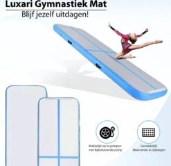 Luxari - AirTrack Pro - 3 Meter - Inclusief Opbergtas, Reparatie-kit & 600W Elektrische Pomp - Turnmatten - Gymnastiek Turnmat - Fitness Matten -Fit Gear Verkoop 1200x1163 7