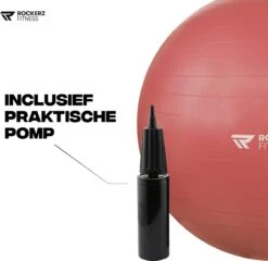 Rockerz Fitness® - Yoga Bal Inclusief Pomp - Pilates Bal - Fitness Bal - Zwangerschapsbal - Goede Houding Bij Het Thuiswerken - 65 Cm - Kleur: Rose Gold -Fit Gear Verkoop 1200x1164 12