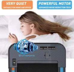 Merkloos CITYSPORTS Loopband, Elektrisch, Motor 440 W, Lcd-display En Calorieënteller, Geïntegreerde Bluetooth-luidspreker, Instelbare Snelheid, Ultradun En Stil, Voor Thuis/kantoor -Fit Gear Verkoop 1200x1164