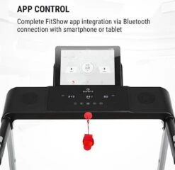 Klarfit Treado Active Loopband - 10 Km/h - 1PK - 36 X 100 Cm - Bluetooth - Trainingscomputer Met Tablethouder - Touch-display -Fit Gear Verkoop 1200x1164 3