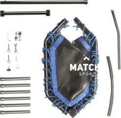 Matchu Sports - Fitness Trampoline PRO - Sport Trampoline - Mini Trampoline - Bungee Vering - 110cm Diameter 9 Matchu Sports - Fitness Trampoline PRO - Sport Trampoline - Mini Trampoline - Bungee Vering - 110cm Diameter -Fit Gear Verkoop 1200x1165 4
