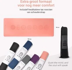 Yoga Mat Sportmat Fitnessmat Antislip Duurzaam Met Yoga Lessen - Roze -Fit Gear Verkoop 1200x1167 8