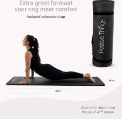 Yoga Mat Sportmat Fitnessmat Antislip NBR - 1 Cm Zwart -Fit Gear Verkoop 1200x1171 8