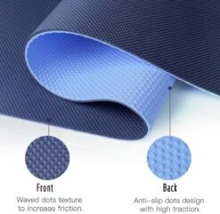 Saferell Antislip Yogamat - Zwart - Gemaakt Van TPE Met Extra Dik (6mm) - Sportmat Fitness Mat Duurzaam Zwart- Hypoallergene Yogamat Met Draagband - 183 Cm X 61 Cm X 0,6 Cm -Fit Gear Verkoop 1200x1173 14