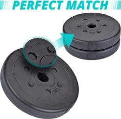 ScSPORTS® Gewichten Set 30 Kg - Kunststof - 4 X 5 Kg En 4 X 2,5 Kg Halterschijf - 30 Mm -Fit Gear Verkoop 1200x1174 9