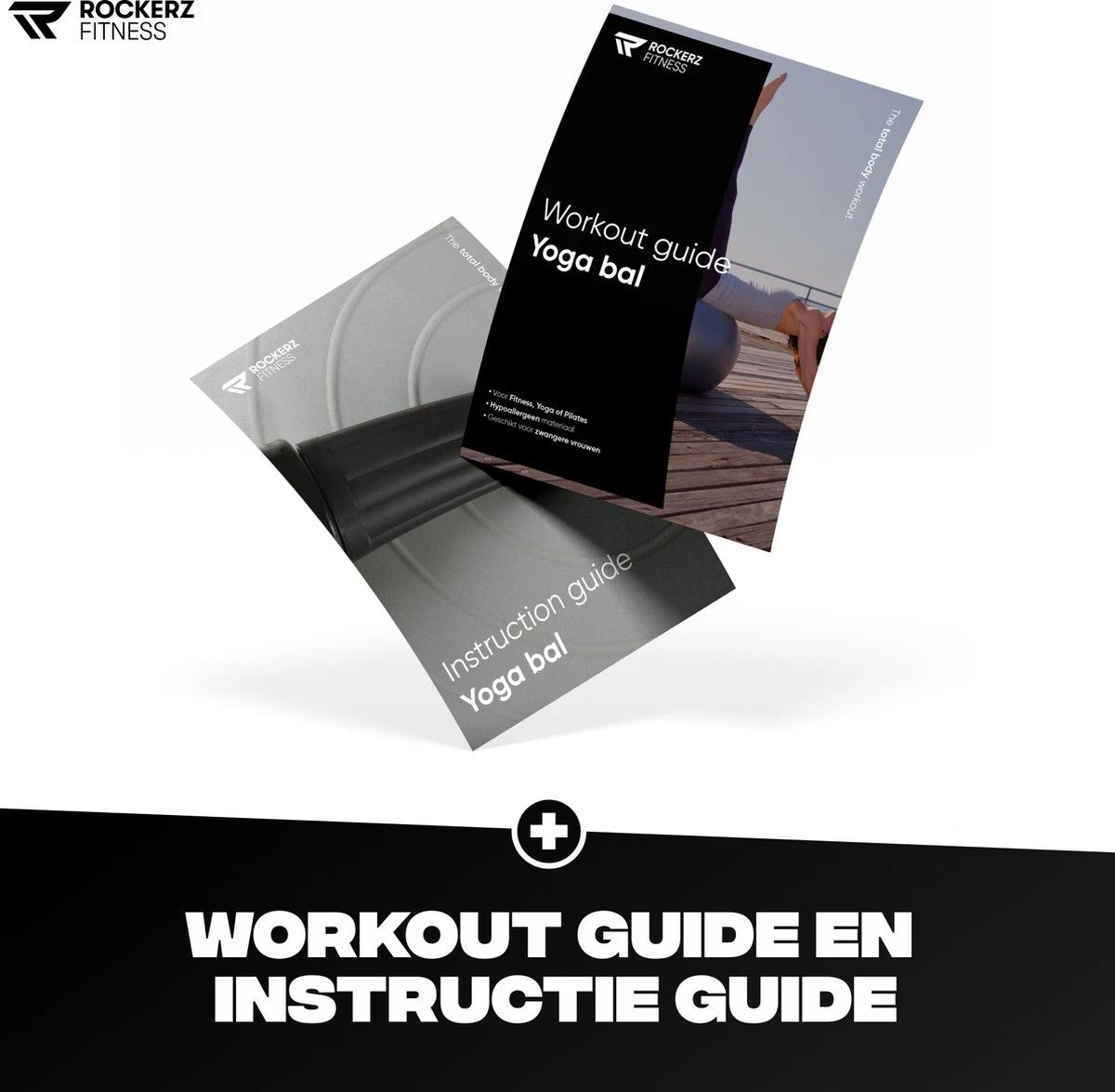 Rockerz Fitness® - Yoga Bal Inclusief Pomp - Pilates Bal - Fitness Bal - Zwangerschapsbal - Goede Houding Bij Het Thuiswerken - 75 Cm - Kleur: Grijs 9 Rockerz Fitness® - Yoga Bal Inclusief Pomp - Pilates Bal - Fitness Bal - Zwangerschapsbal - Goede Houding Bij Het Thuiswerken - 75 Cm - Kleur: Grijs - Afbeelding 7