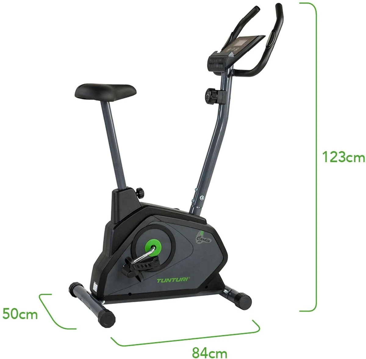 Tunturi Cardio Fit B30 Hometrainer - Fitness Fiets Met 8 Weerstandsniveaus - Voorzien Van Tablethouder En Transportwielen 4 Tunturi Cardio Fit B30 Hometrainer - Fitness Fiets Met 8 Weerstandsniveaus - Voorzien Van Tablethouder En Transportwielen - Afbeelding 2