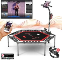 Sportstech Germany - HTX100 Smart Fitness-trampoline Met App