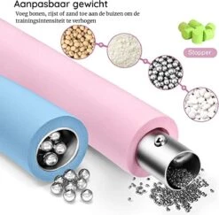 Fitlab Fitness Hoelahoep Met Gewicht - Paars/Wit - 1 Tot 4 KG - Volwassenen - Hula Hoop/Sport Hoepel/Weight Hoop -Fit Gear Verkoop 1200x1179 3