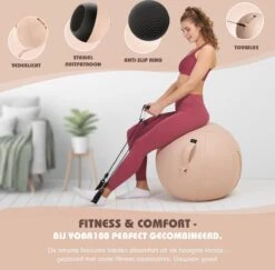 Sportstech Fitnessbal - Zitbal - Ergnomisch Voor Yoga, Pilates, Zwangerschap & Homegym - YOBA100 -Fit Gear Verkoop 1200x1182 4