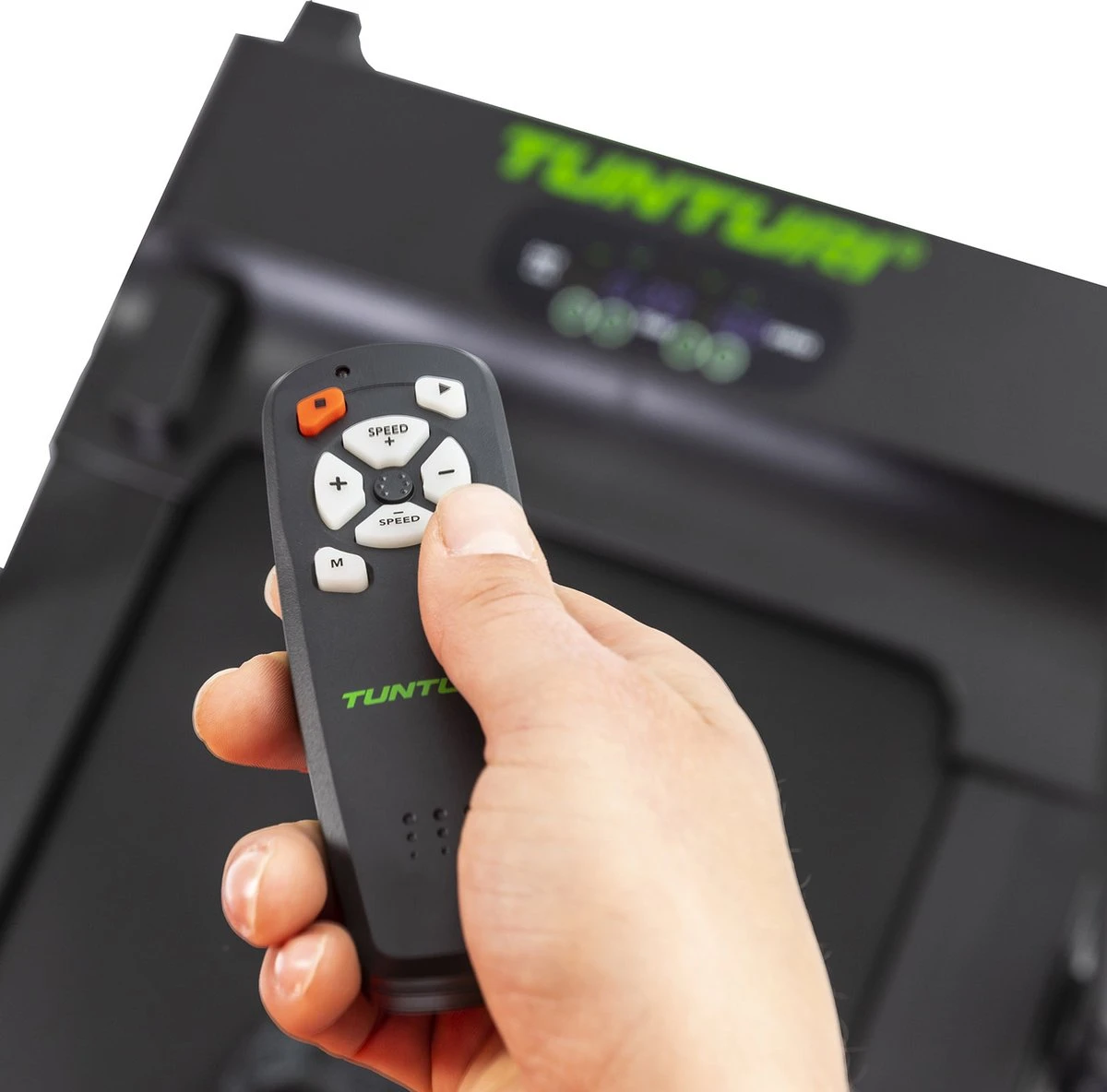 Tunturi Cardio Fit T10 Loopband - Inklapbaar - Ultra Platte Hardloopband - 7 Verschillende Trainingsprogramma's - 1.0 To 12 Km/u 10 Tunturi Cardio Fit T10 Loopband - Inklapbaar - Ultra Platte Hardloopband - 7 Verschillende Trainingsprogramma's - 1.0 To 12 Km/u - Afbeelding 8