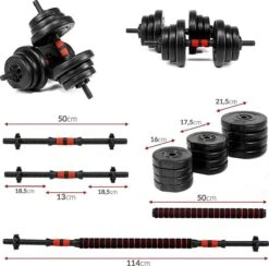 SOUTHWALL Dumbbells Set Verstelbaar Met Halterstang Tot 30kg – Verstelbare Halterset – Fitness Stang – Fitness Gewichten Set – Professionele 2-in-1 Dumbbellset – Gebruiksvriendelijk – Multifunctioneel – Dumbell Set 30 Kg – Rood/Zwart 14 SOUTHWALL Dumbbells Set Verstelbaar Met Halterstang Tot 30kg – Verstelbare Halterset – Fitness Stang – Fitness Gewichten Set – Professionele 2-in-1 Dumbbellset – Gebruiksvriendelijk – Multifunctioneel – Dumbell Set 30 Kg – Rood/Zwart -Fit Gear Verkoop 1200x1185 7