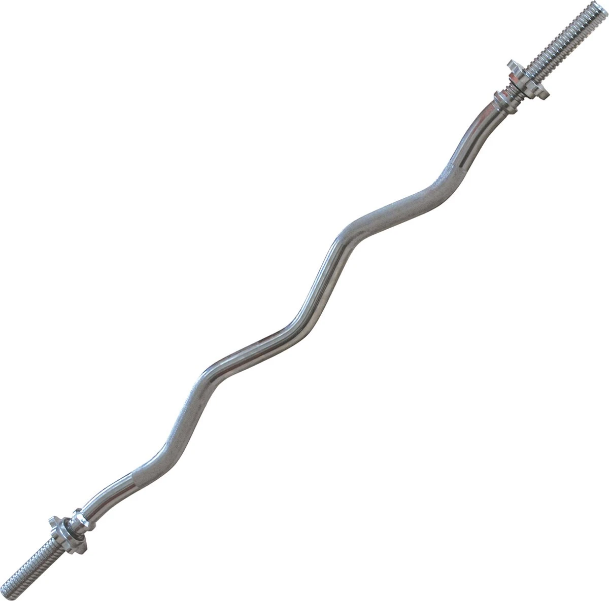 Tunturi Halterstang - Curlstang -120cm - 30mm - Schroefsluiting - Incl. Gratis Fitness App 3 Tunturi Halterstang - Curlstang -120cm - 30mm - Schroefsluiting - Incl. Gratis Fitness App